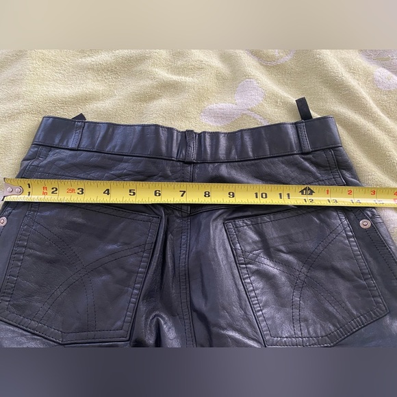 Wilson’s Leather pants jeans size 27 western punk rock star black vintage 80’s - Picture 12 of 12